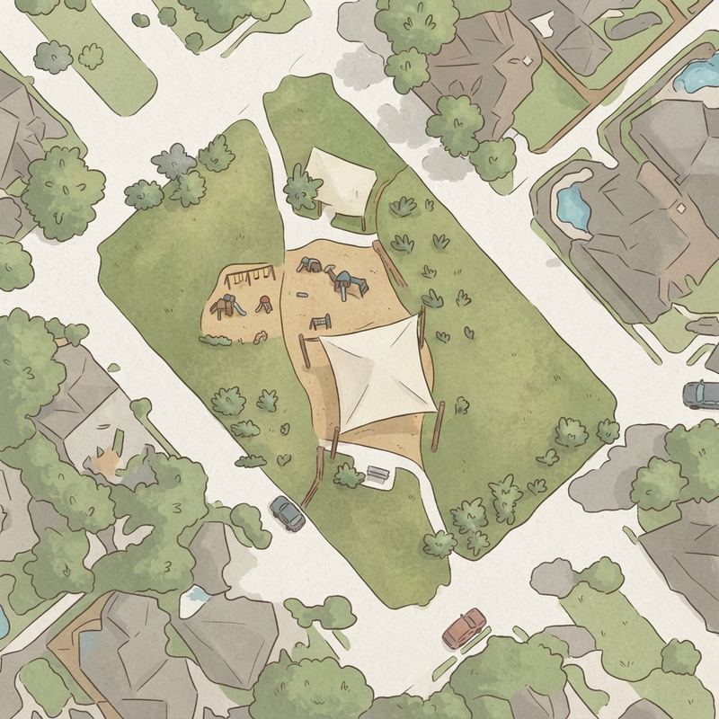 Illustrated map of Dragon Park