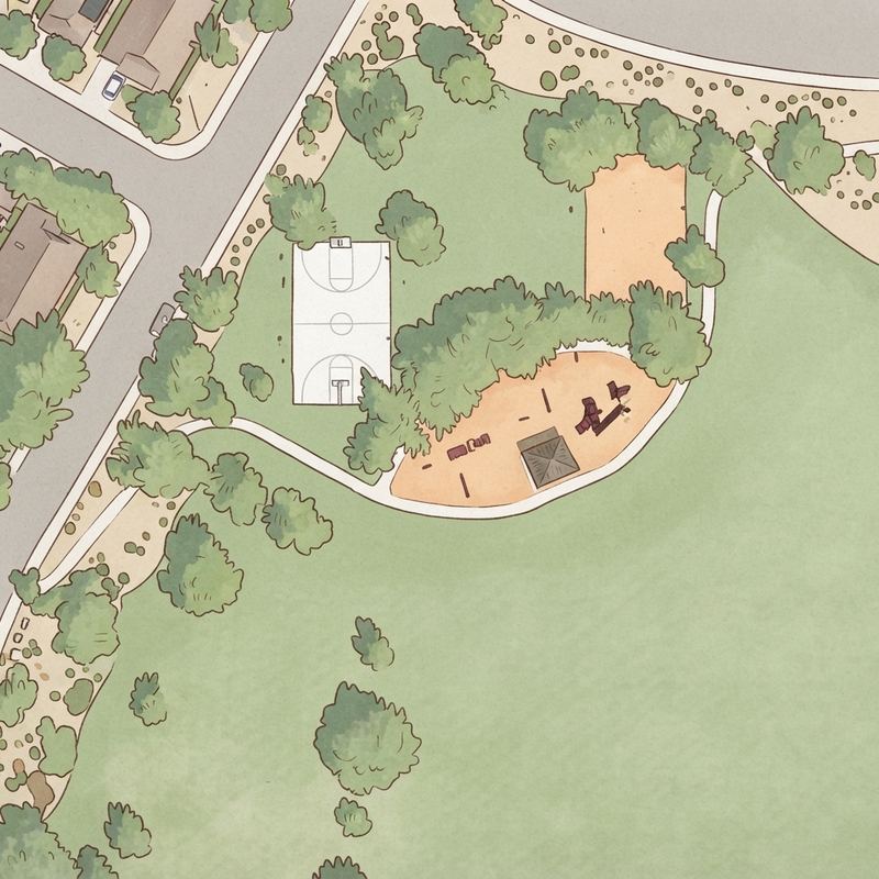 Illustrated map of Dreaming Summit Bethany Park