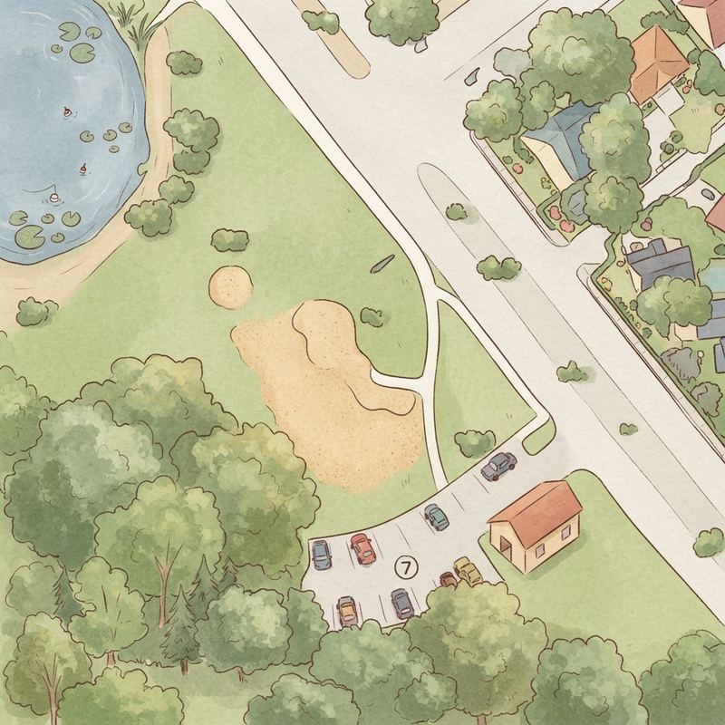 Illustrated map of Duck Creek Park