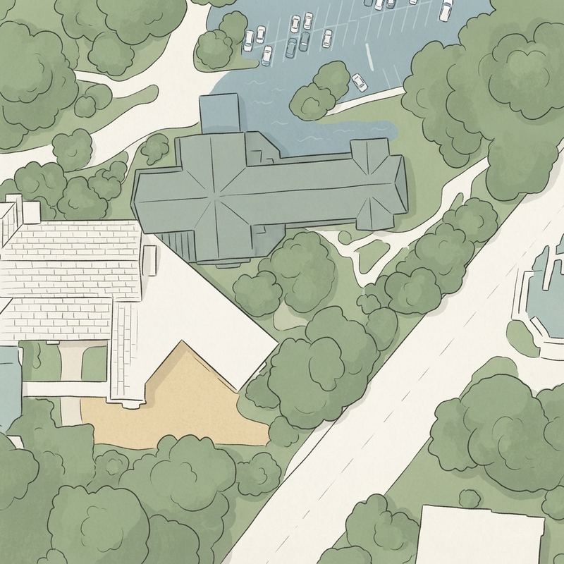 Illustrated map of Duck Pond Park