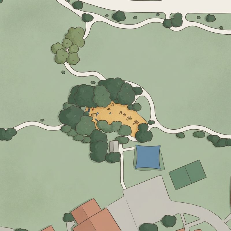 Illustrated map of Duncan Park