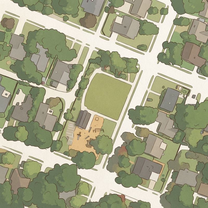 Illustrated map of Durham Park