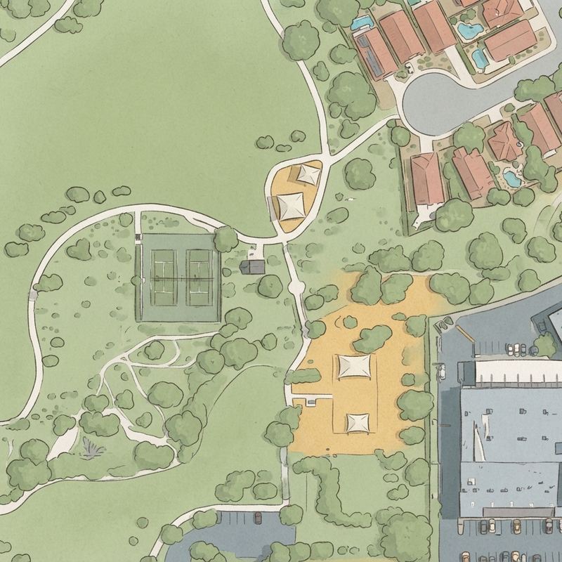 Illustrated map of Dynamite Park