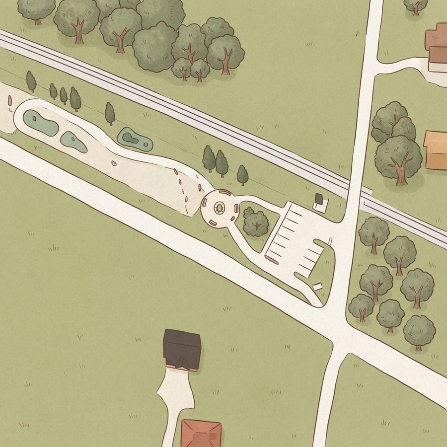 Illustrated map of Eagle Park