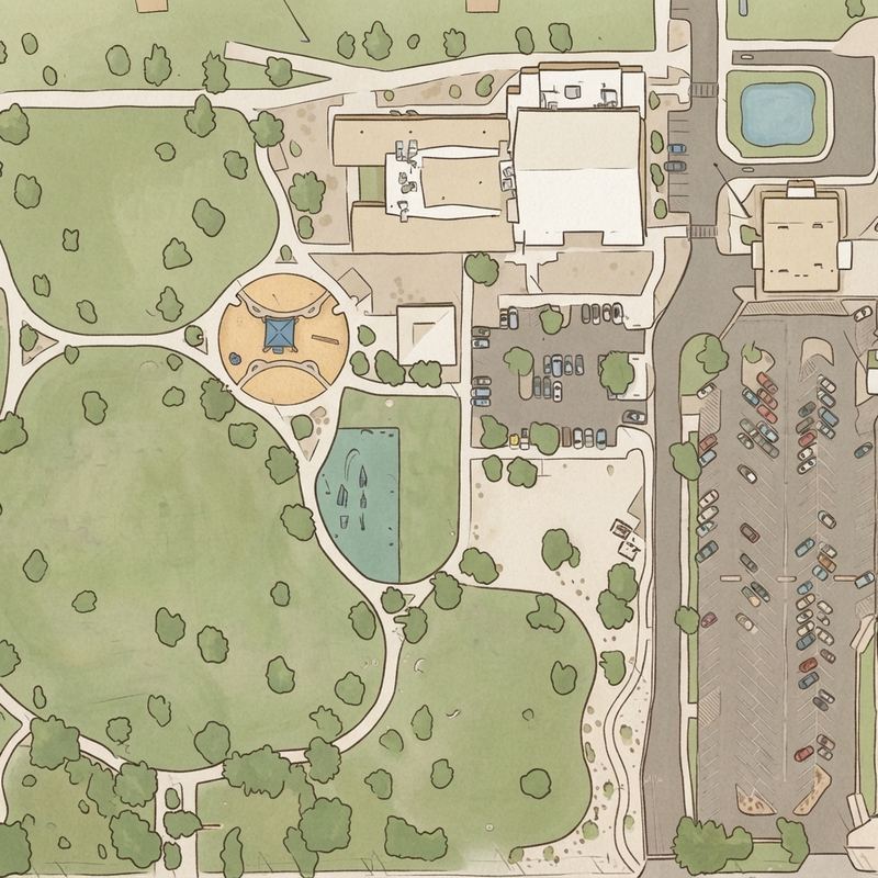 Illustrated map of Eagles Park
