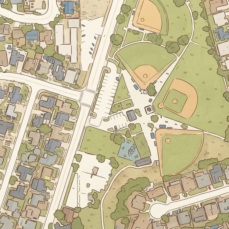 Illustrated map of East Clairemont Athletic Area