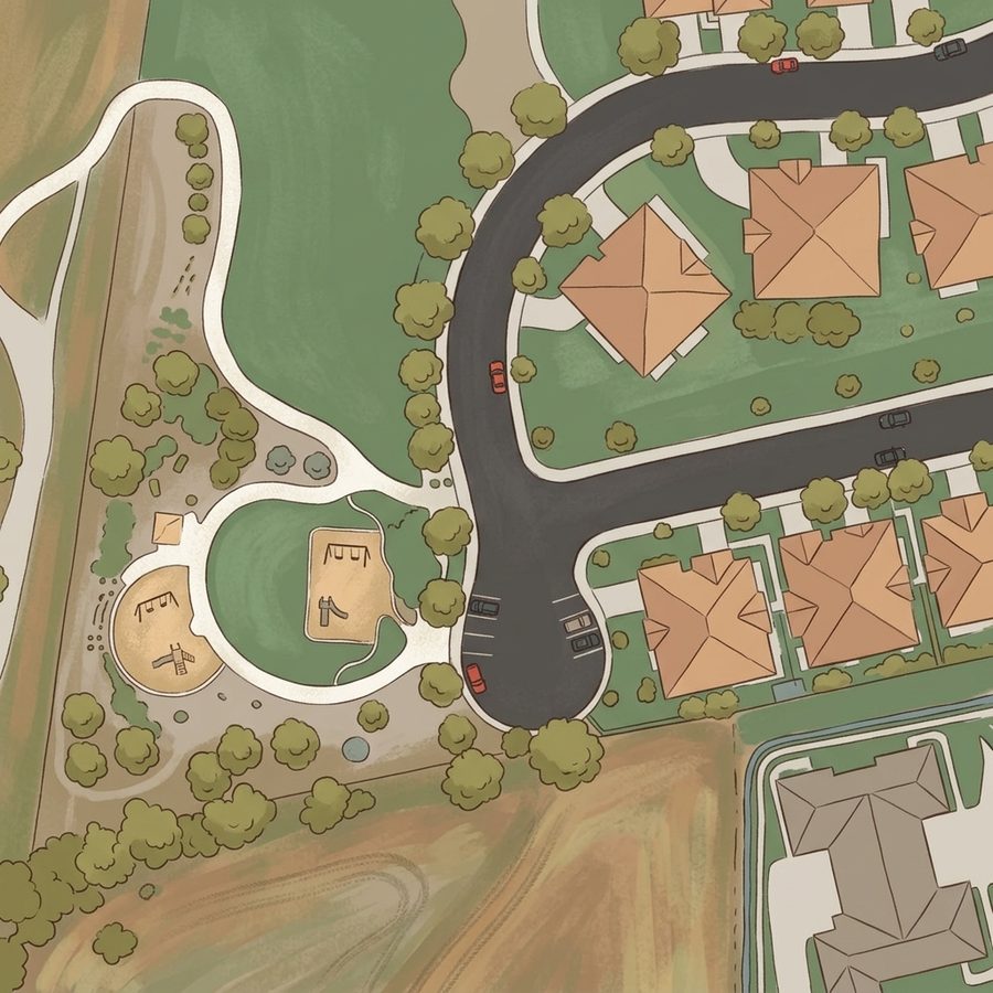 Illustrated map of East Lake 3