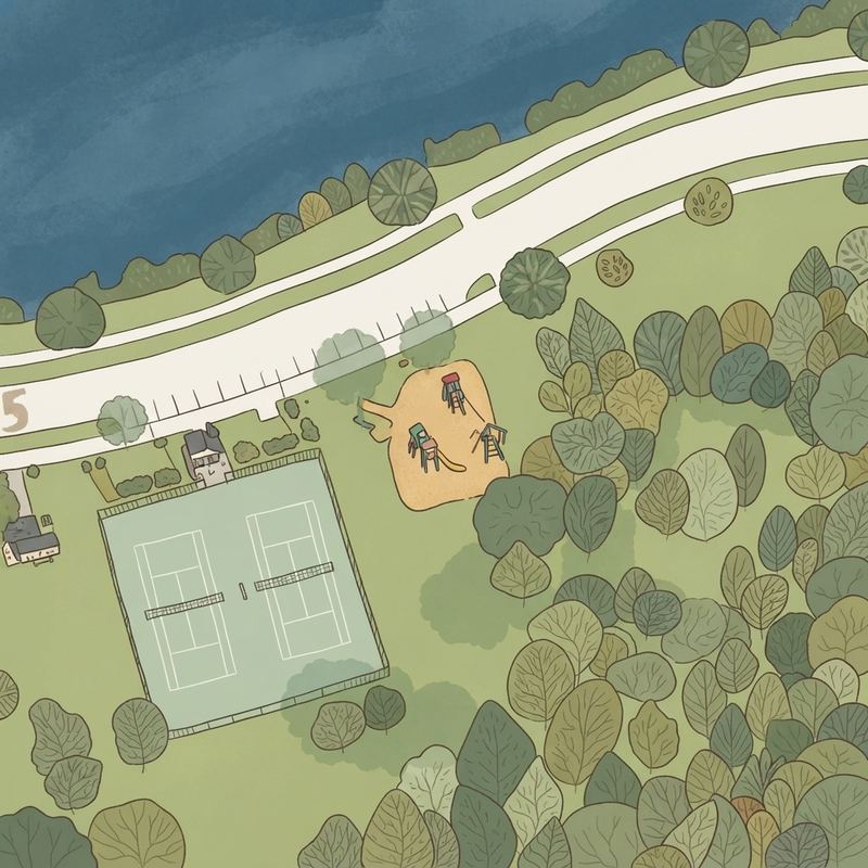 Illustrated map of East Lake Park