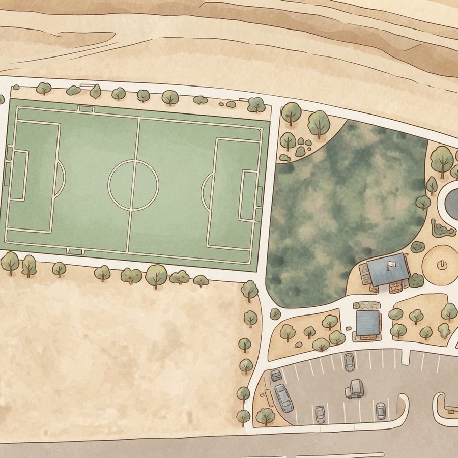 Illustrated map of East Las Vegas Family Park