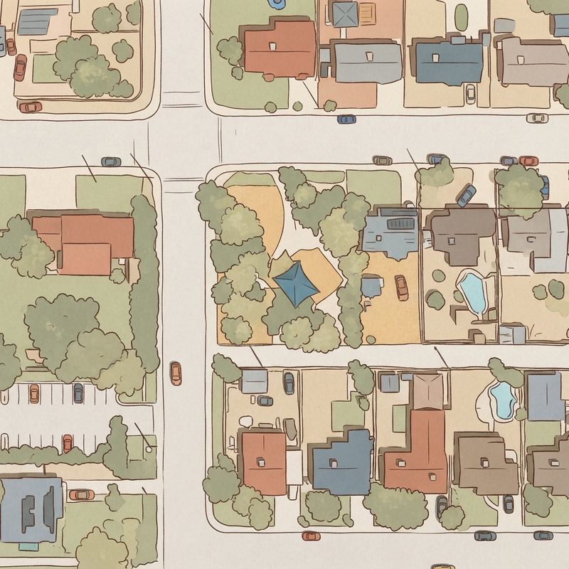 Illustrated map of East Mini Park