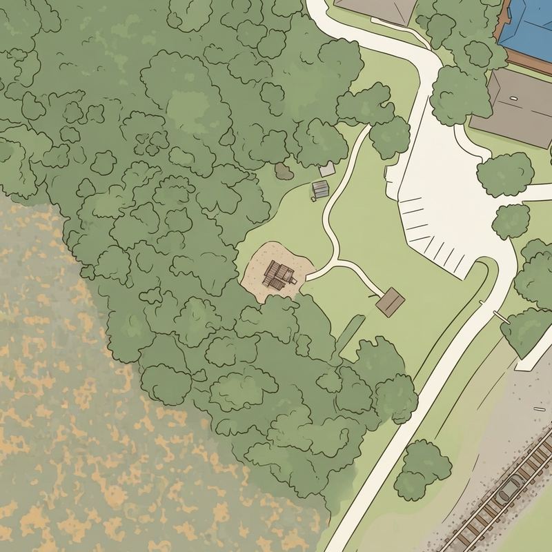 Illustrated map of East Park Playground