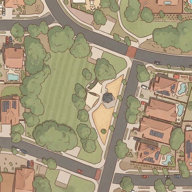 Illustrated map of Eastburn Field