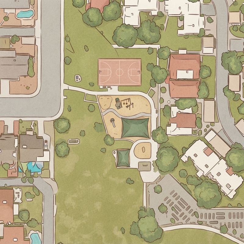 Illustrated map of Ehrhardt Park Playground