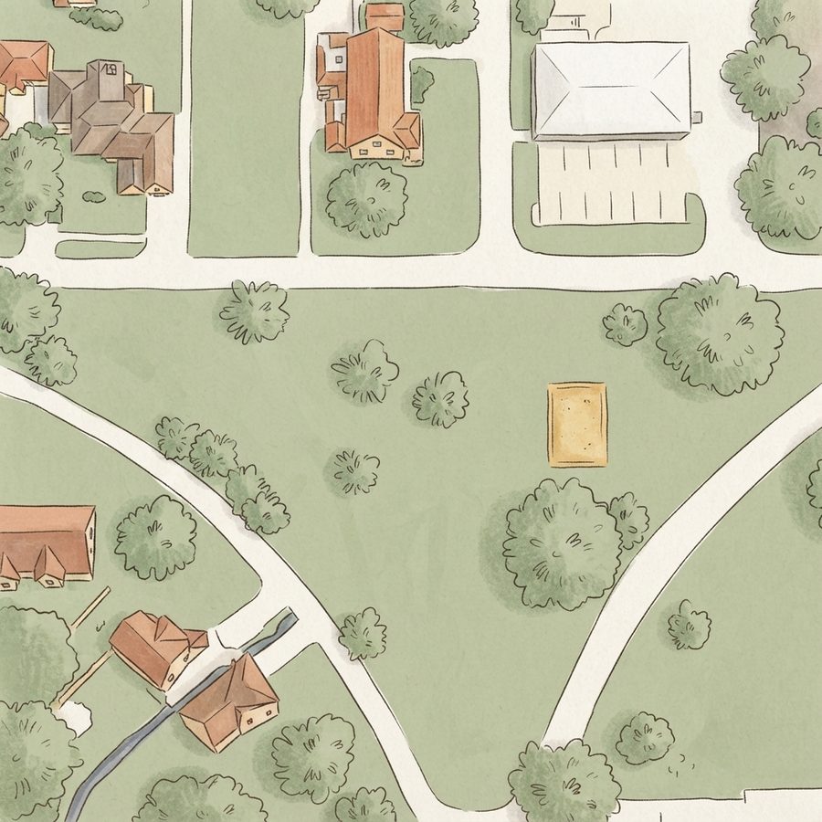 Illustrated map of Elbert Park