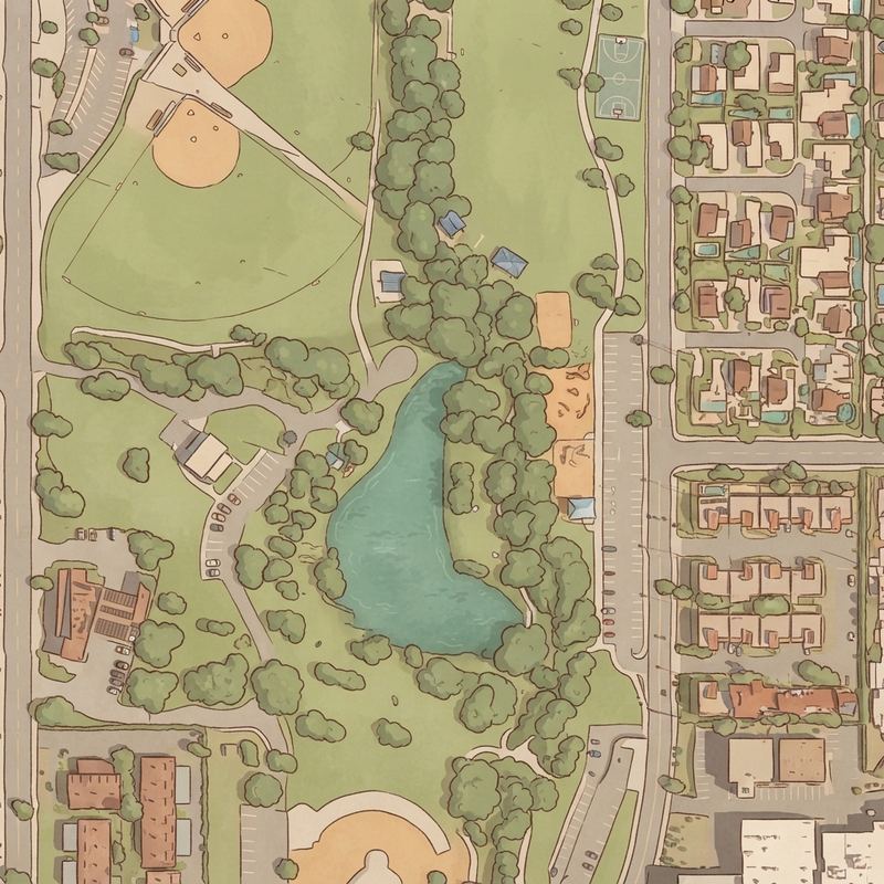 Illustrated map of Eldorado Park Playground North