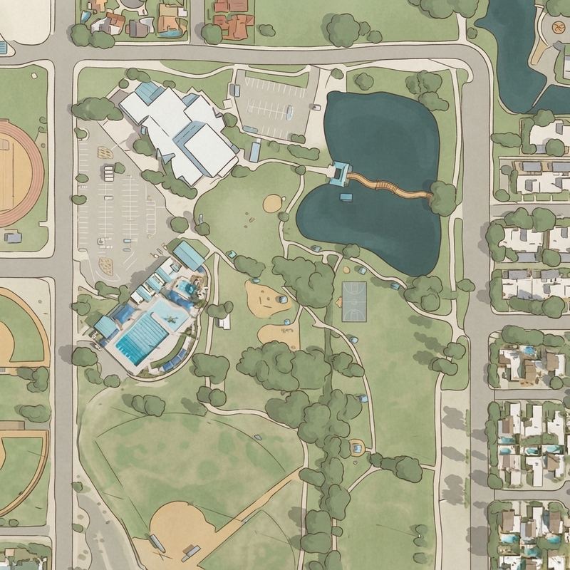 Illustrated map of Eldorado Park Playground