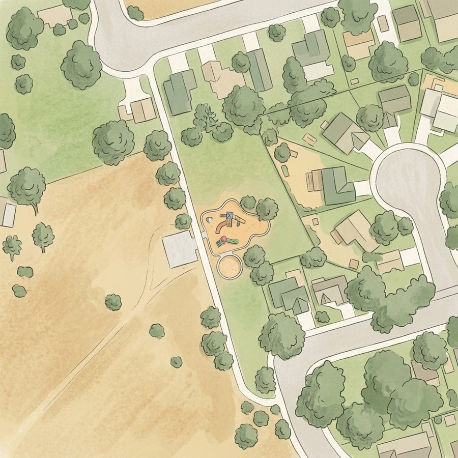 Illustrated map of Elephant Park