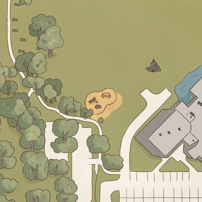 Illustrated map of Embree Park