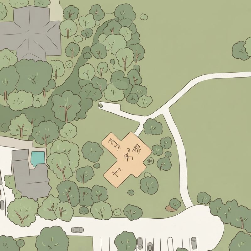 Illustrated map of Emerald Bay Park