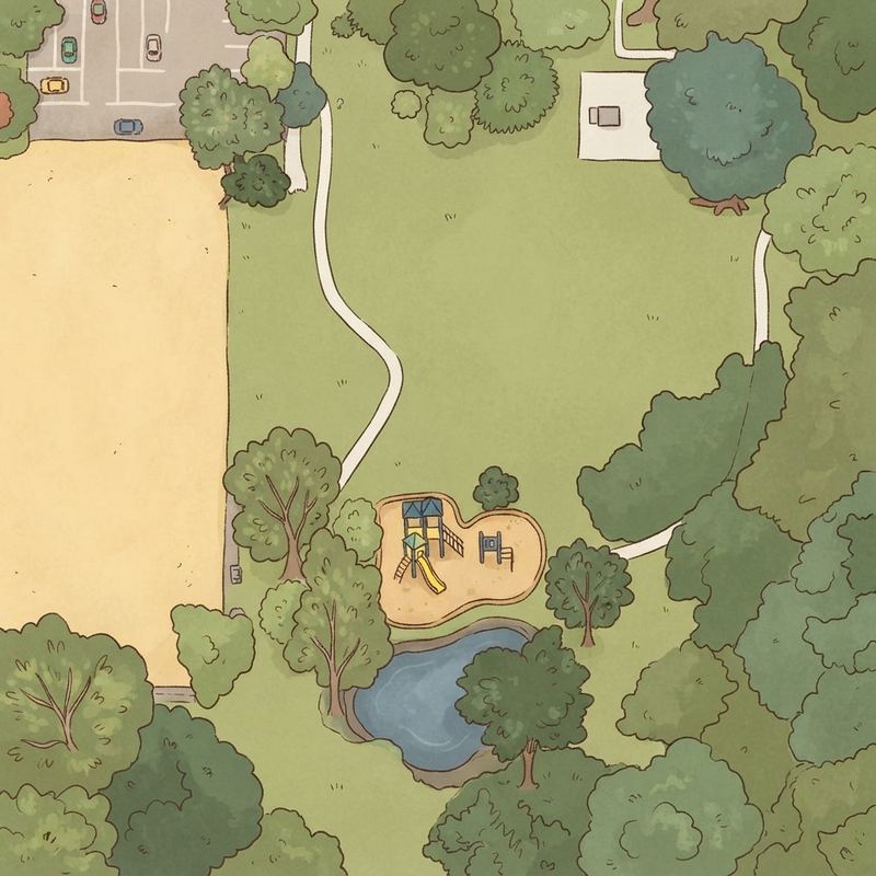 Illustrated map of Empire Park