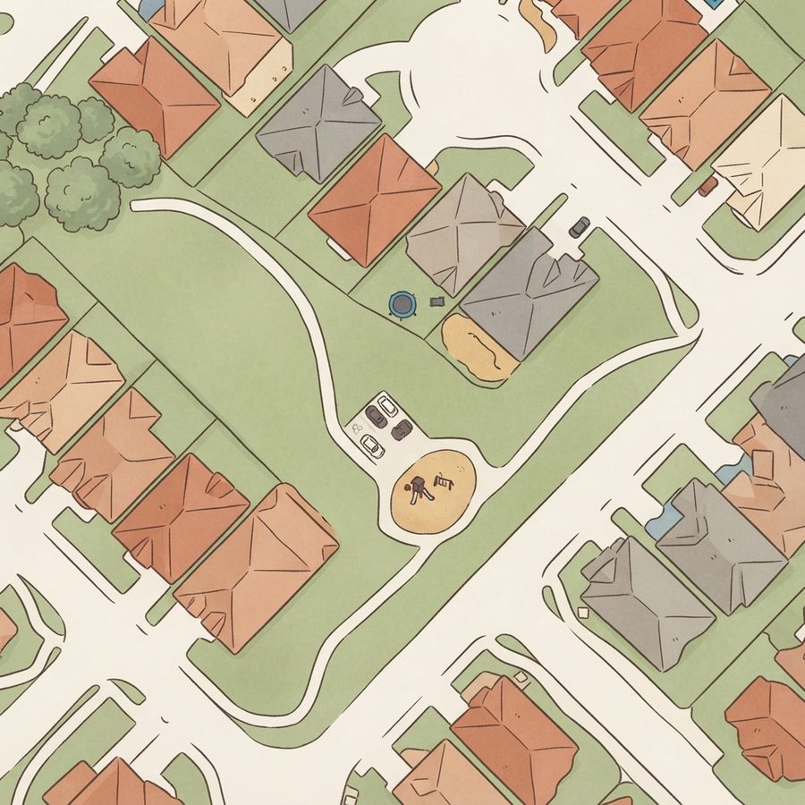 Illustrated map of Enclave Playground