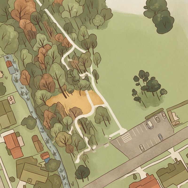 Illustrated map of Engelwood Park