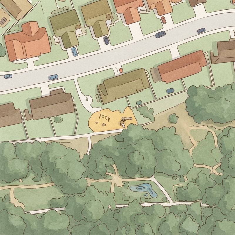 Illustrated map of Epperson Way Playground