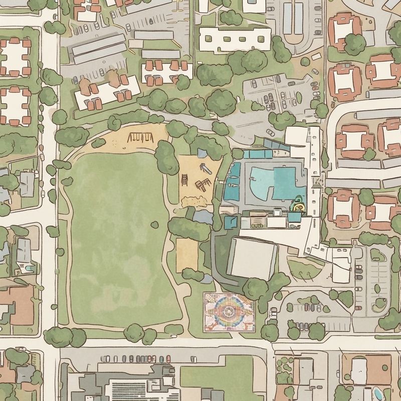Illustrated map of Escalante Park