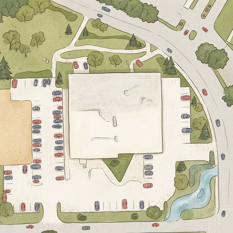 Illustrated map of Estadio de electronica