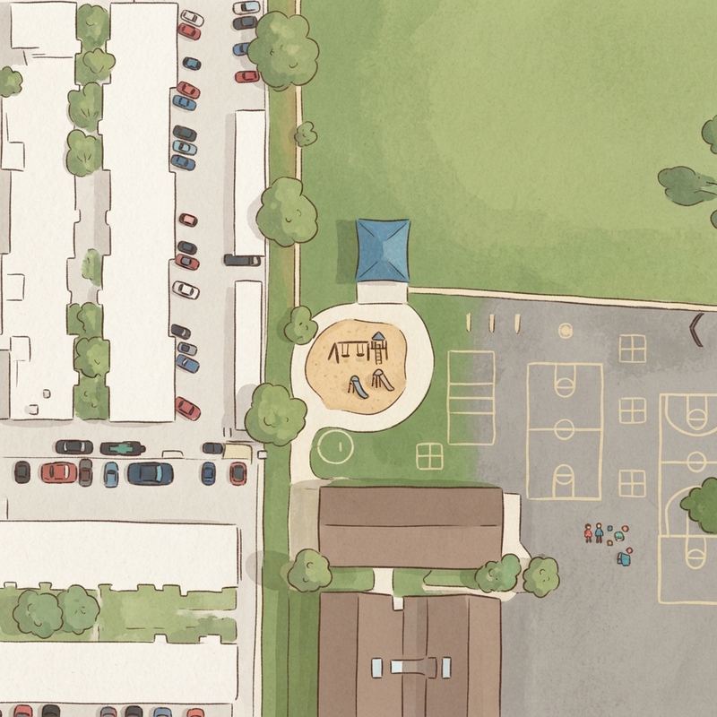 Illustrated map of Estrella County Park