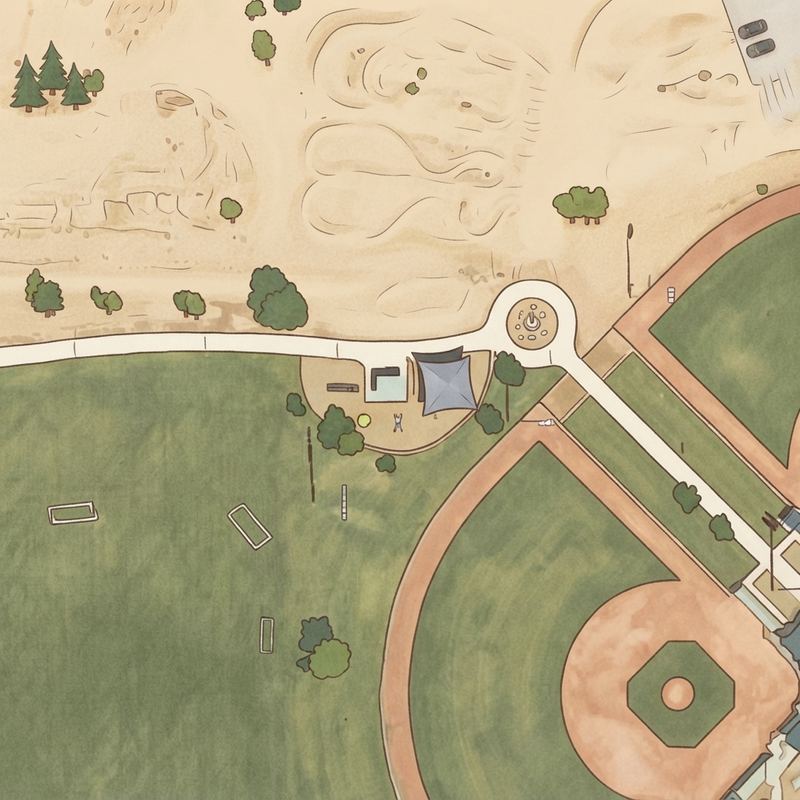 Illustrated map of Estrella Foothills Bike Park