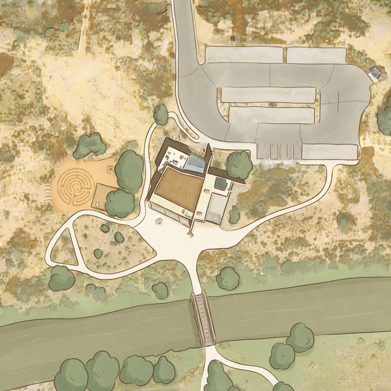 Illustrated map of Estrella Mountain Regional Park Playground