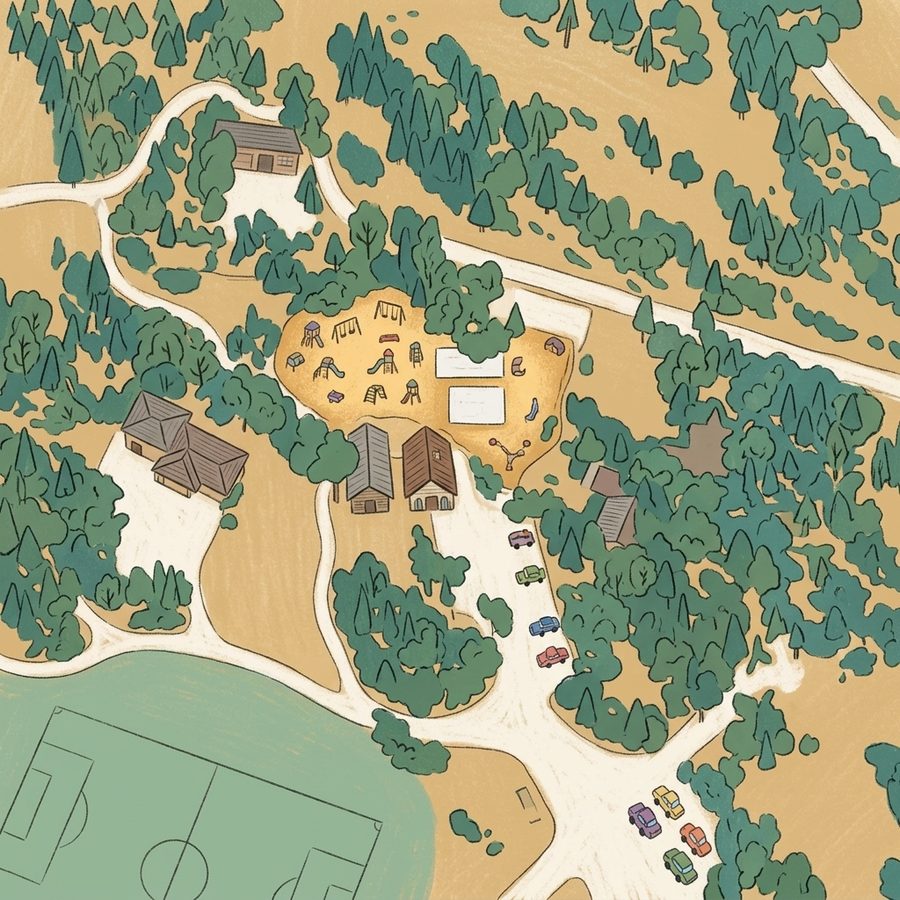 Illustrated map of Evergreen Park & Recreation District (Eprd)