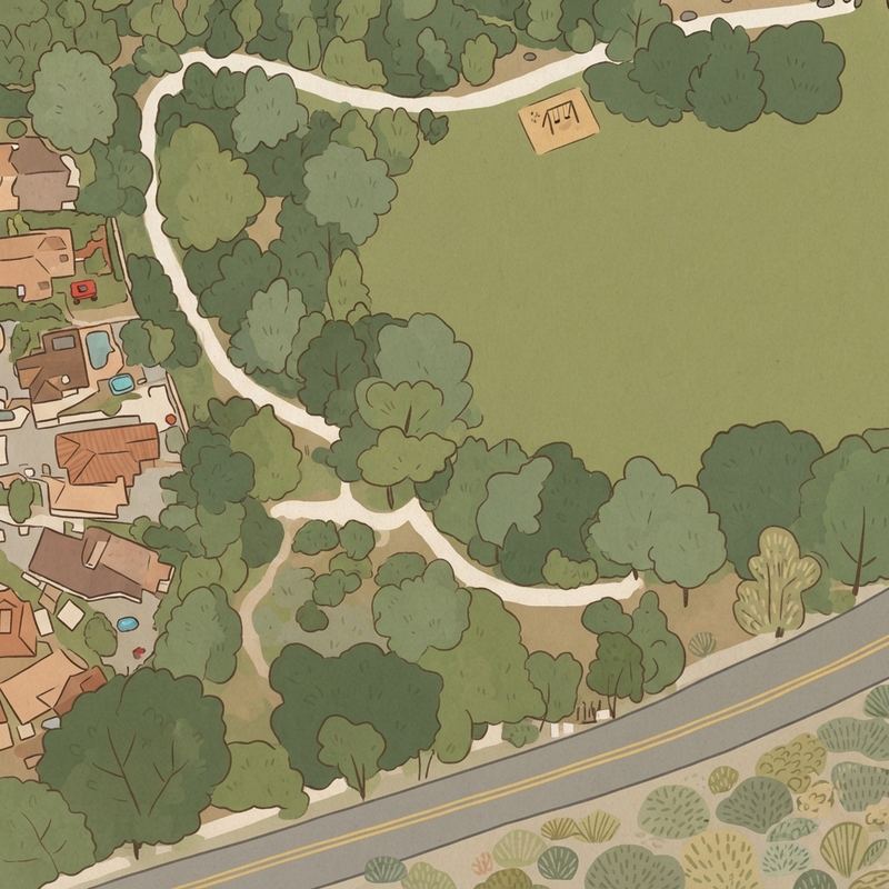 Illustrated map of Explorer Park