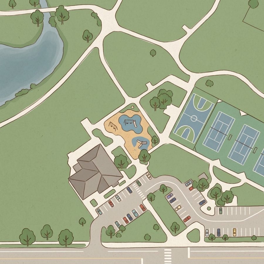 Illustrated map of Expo Park