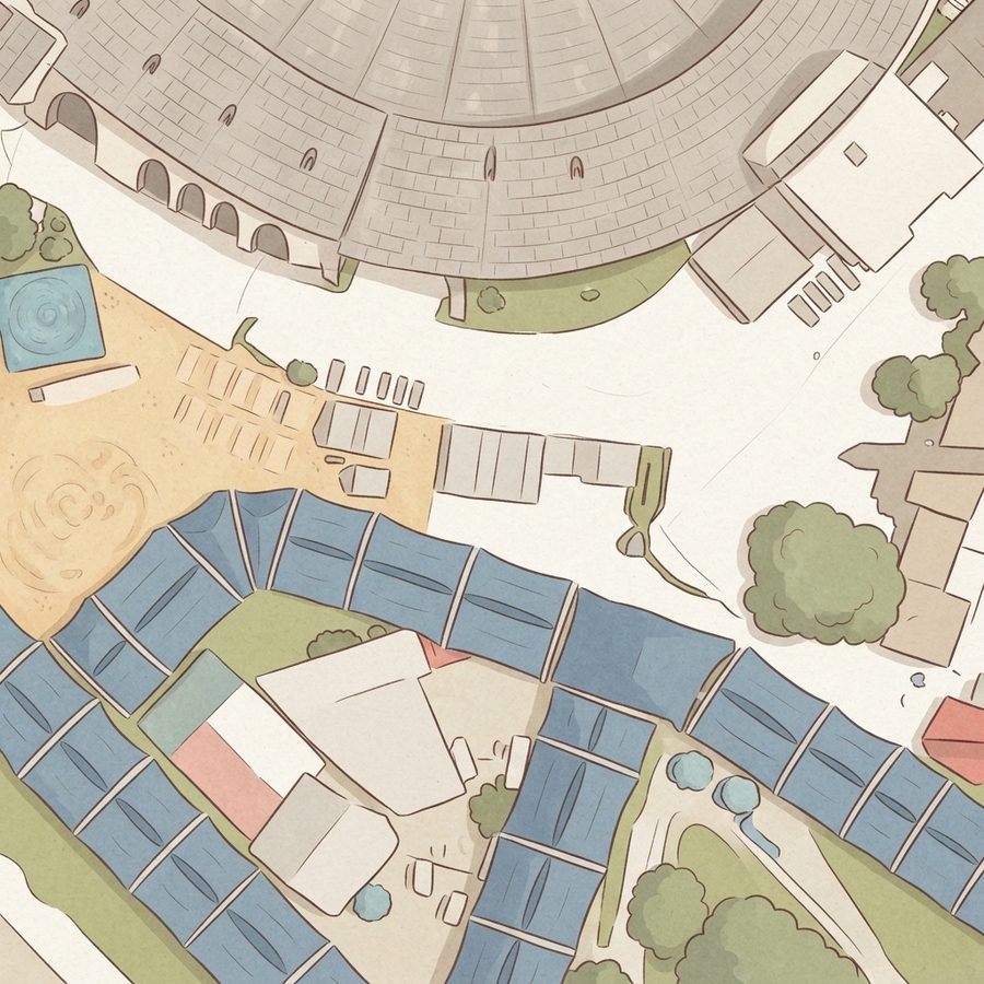Illustrated map of Fair Park