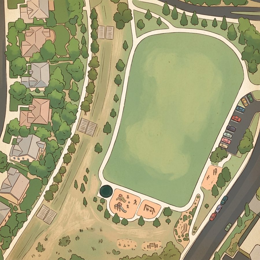 Illustrated map of Fairways at Lone Tree