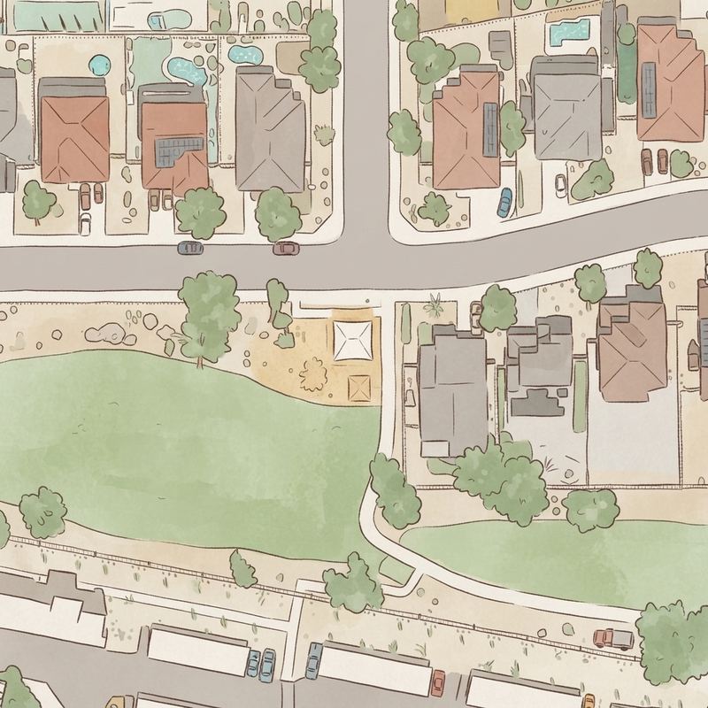 Illustrated map of Falcon Park