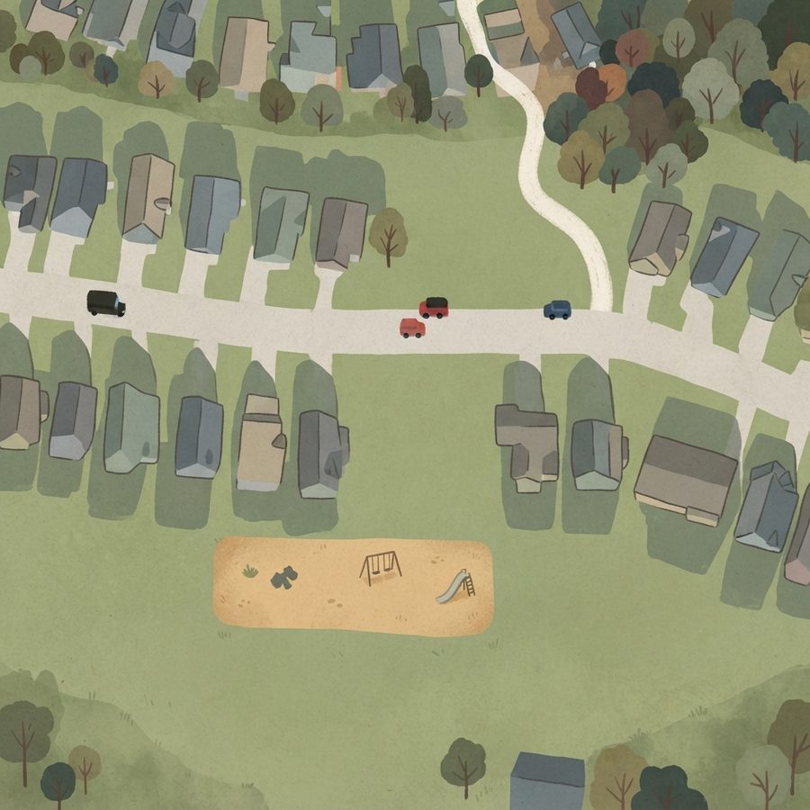Illustrated map of Farmingham Woods HOA Admin