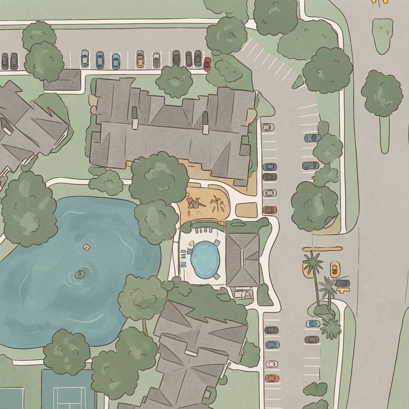 Illustrated map of Fennell Park