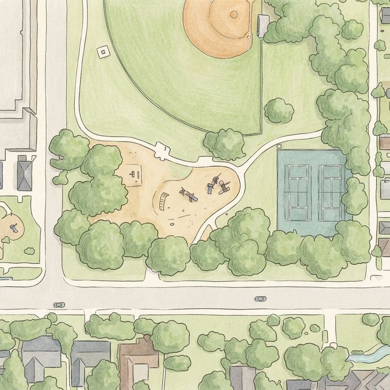 Illustrated map of Ferguson Park