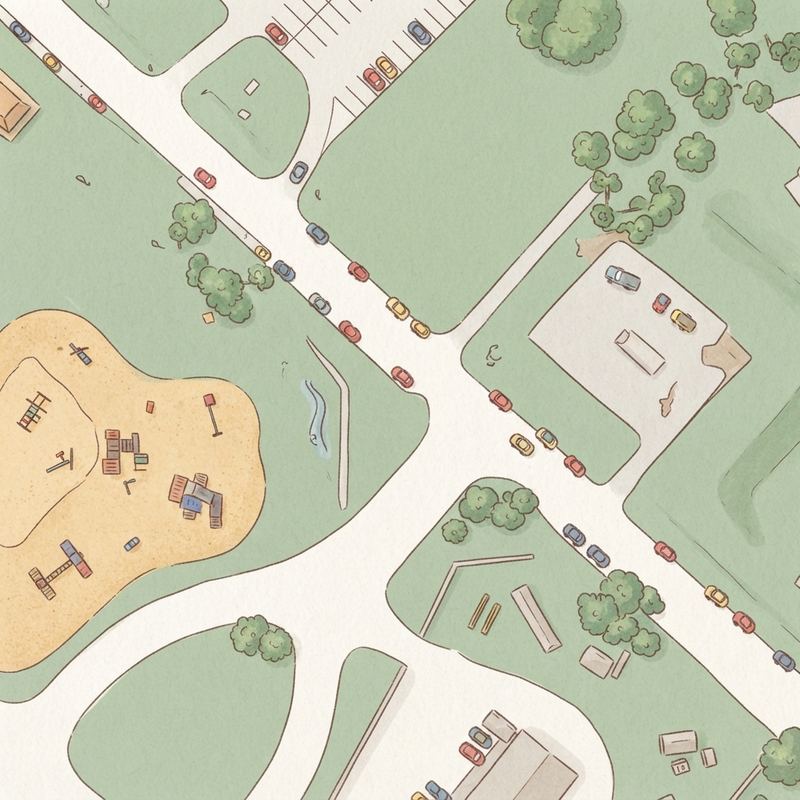 Illustrated map of Field 8