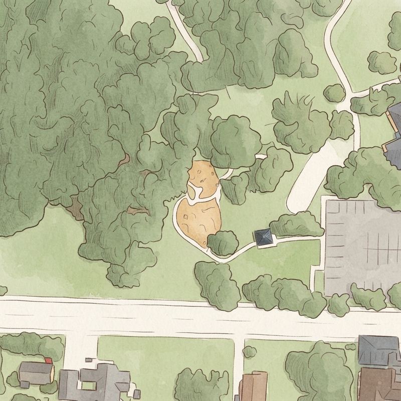 Illustrated map of Fireside Park