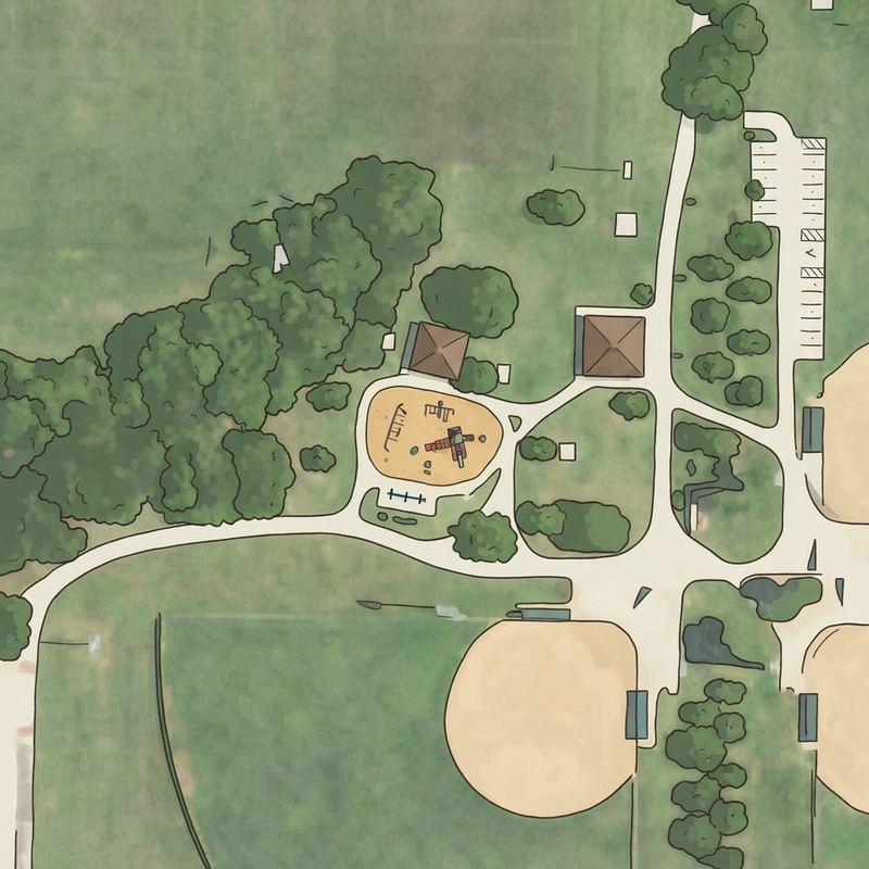 Illustrated map of Ford Park East