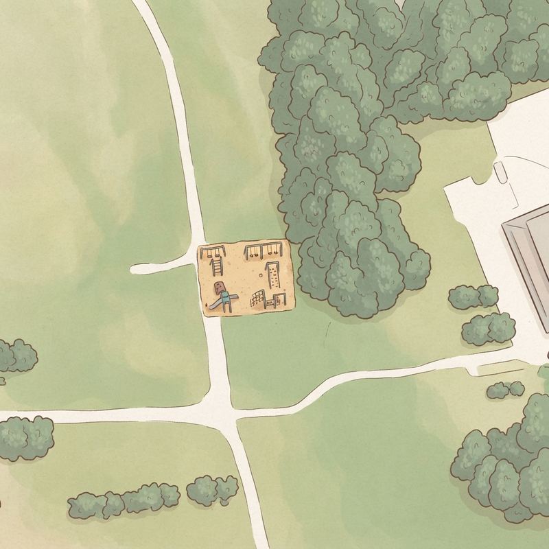 Illustrated map of Fort Farrington