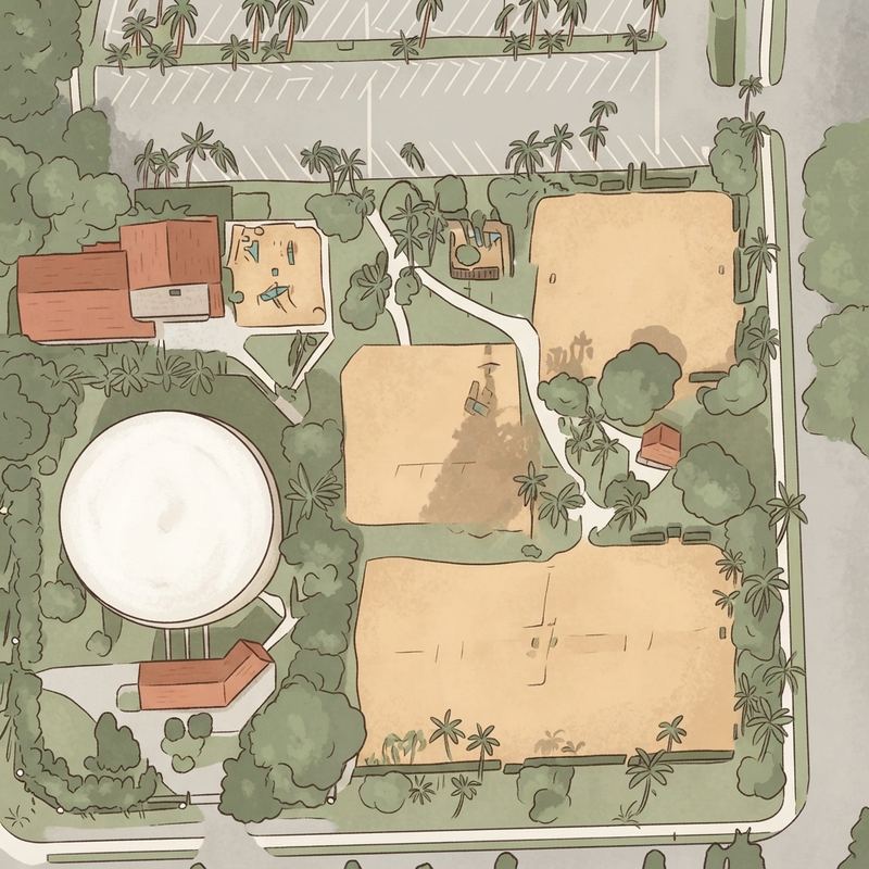 Illustrated map of Forzano Park