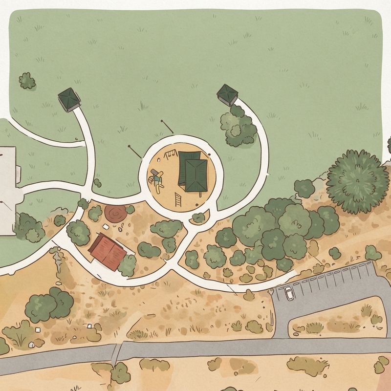 Illustrated map of Francisco Highland Park