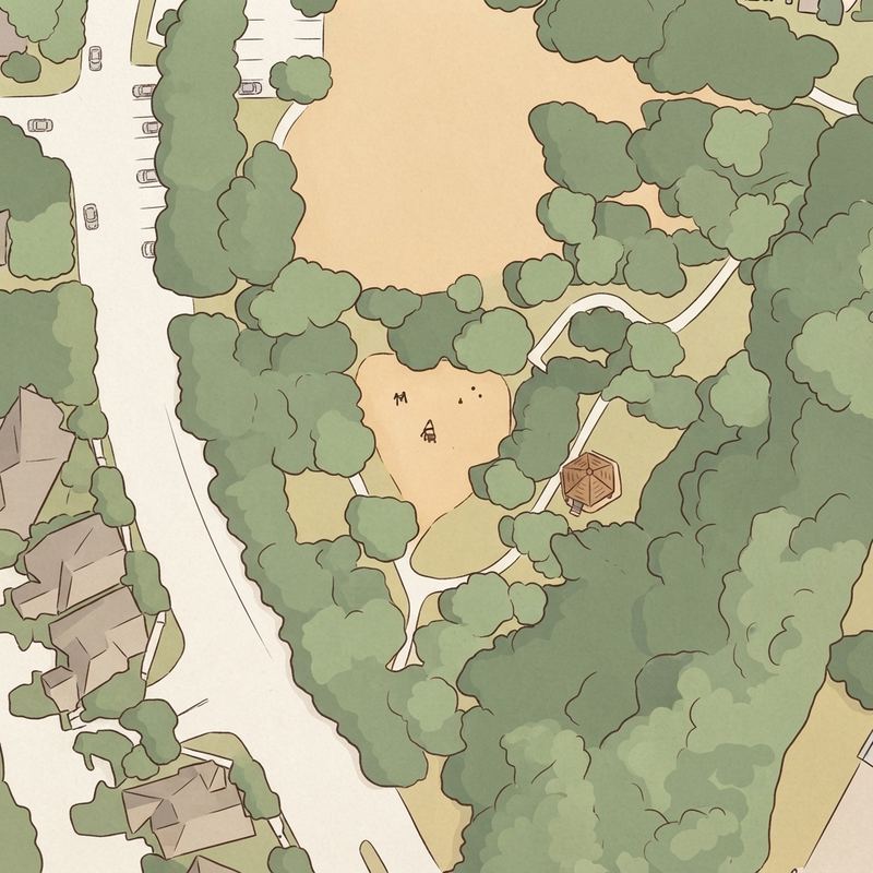 Illustrated map of Frankford Park
