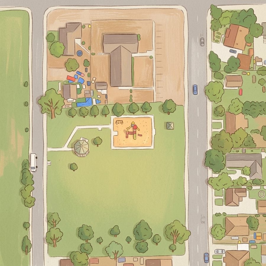 Illustrated map of Freedom Park