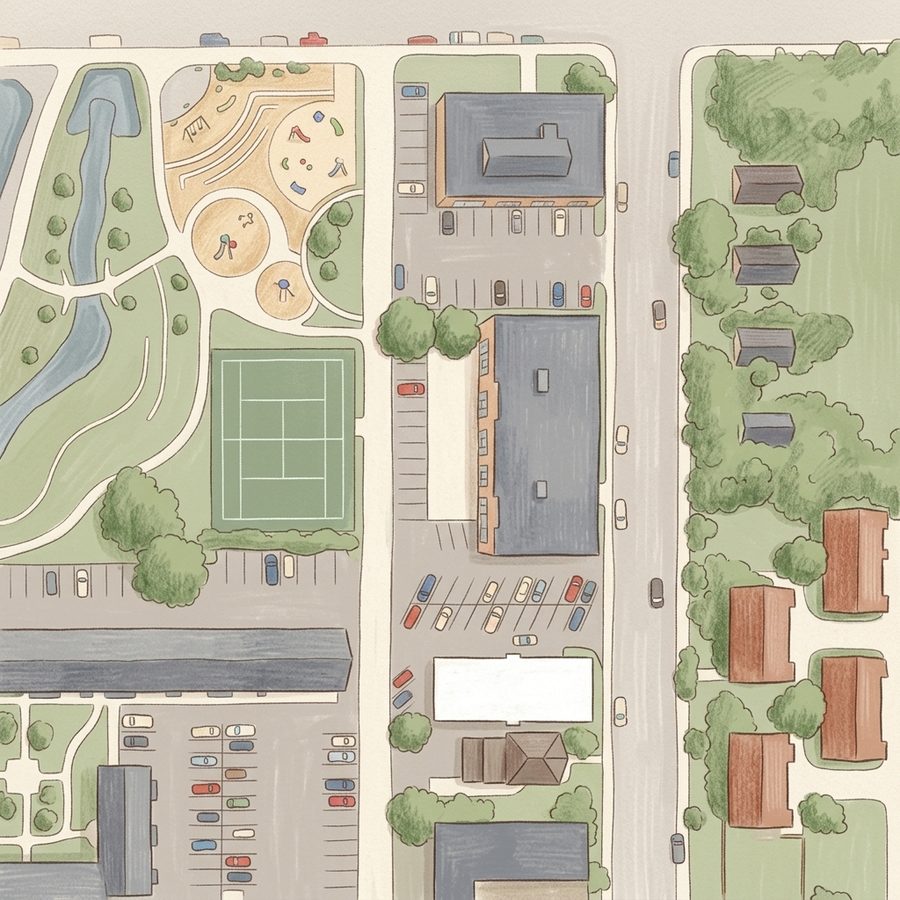 Illustrated map of Freedom park